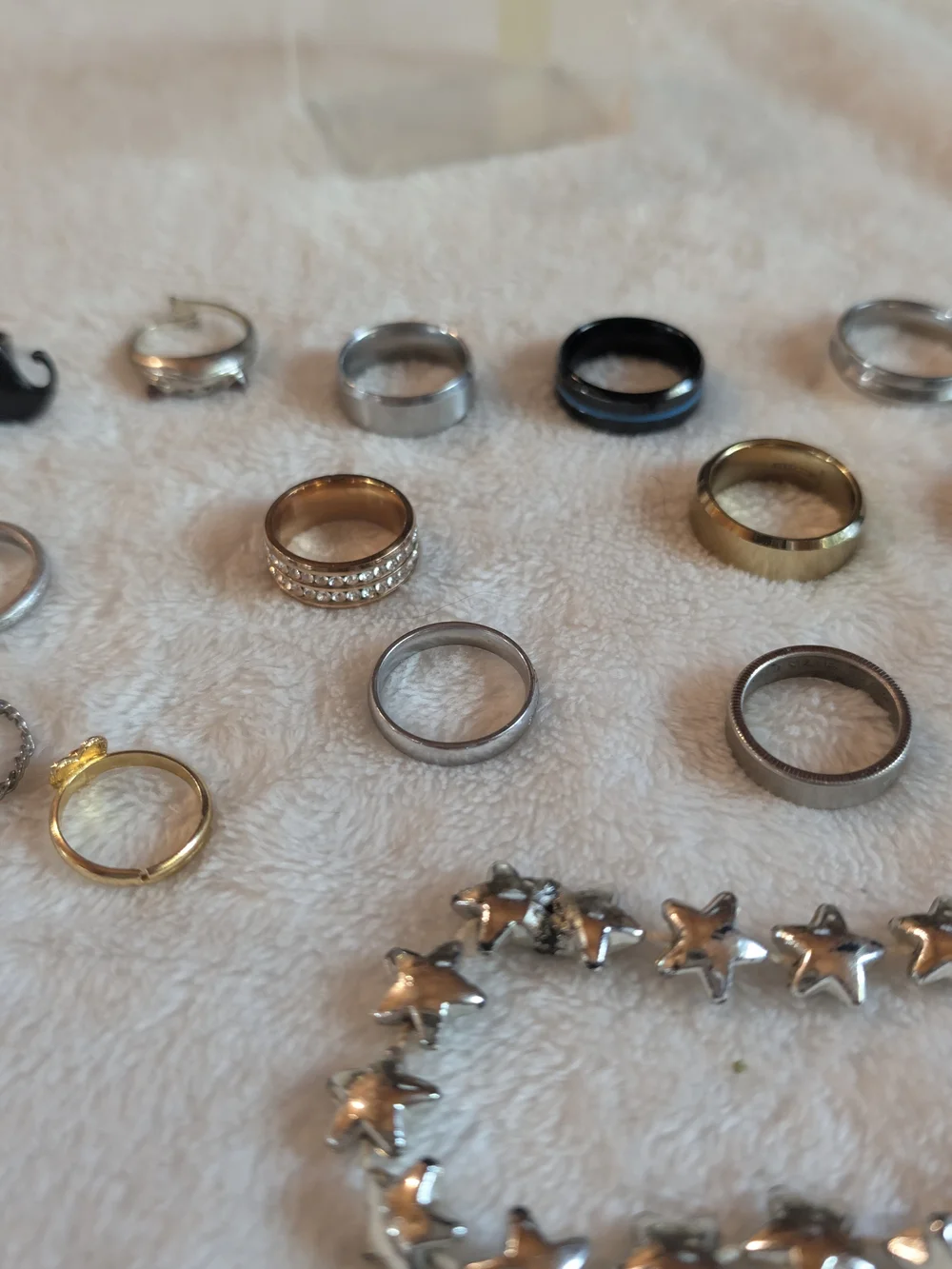 Vintage Costume Jewelry. Ring, Earrings, Necklaces, And Bracelets.